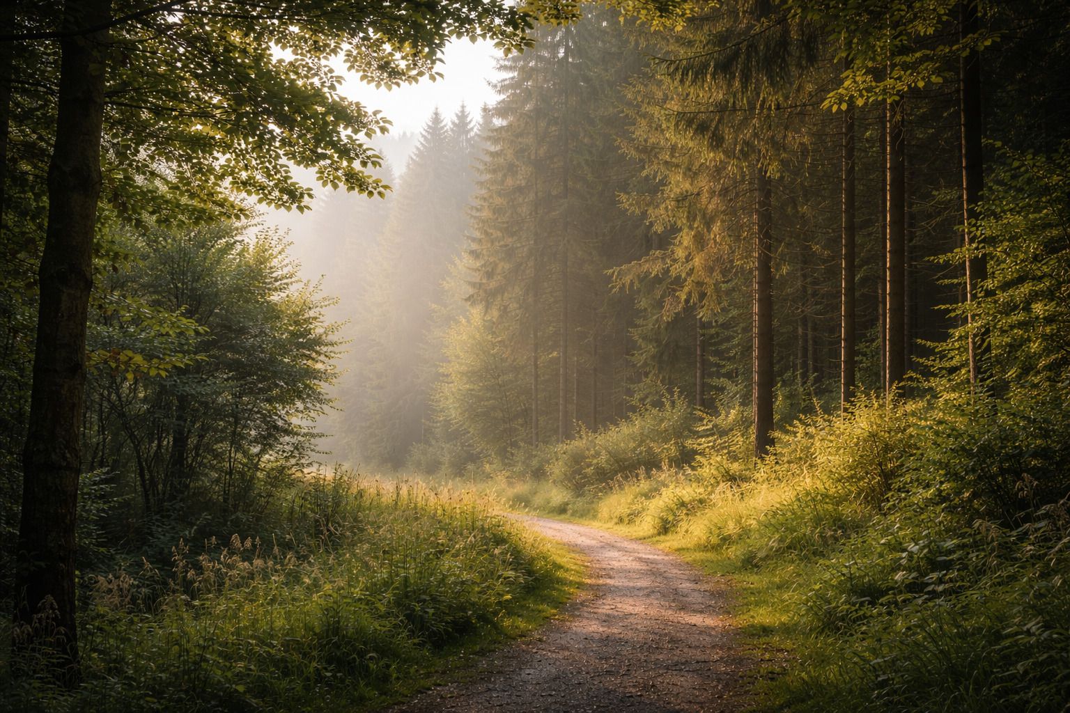 Waldweg im Bayerischen Wald